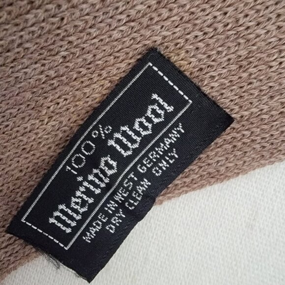 Vintage Woodward & Lothrop 100% Merino Wool Fringed Scarf Western Germany Unisex - Picture 3 of 4